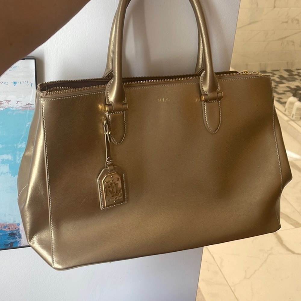 RALPH LAUREN Gold Purse